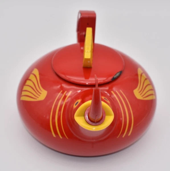 Vintage Copco Under the Sea Red Fish Teapot