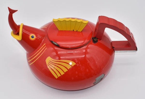 Vintage Copco Under the Sea Red Fish Teapot