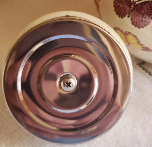 Retired - Mackenzie Childs White Butterfly Garden 4 Cup Teapot NWOT