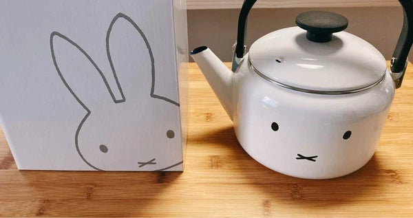 Miffy Face Enamel Kettle 2.0L Fuji Horo Induction Compatible NEW Japan Kawaii