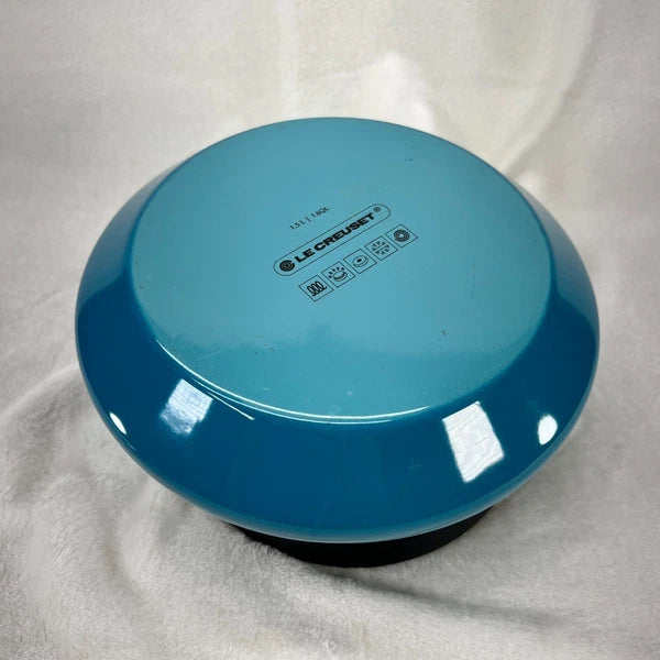 LE CREUSET Enamel On Steel Whistling Tea Kettle 1.5L Caribbean Blue Teal Handle