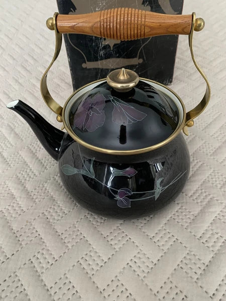 Mikasa grande chef Charisma Black Kettle. UN701 Tango 2.5qt Ejiri-Japan Teapot