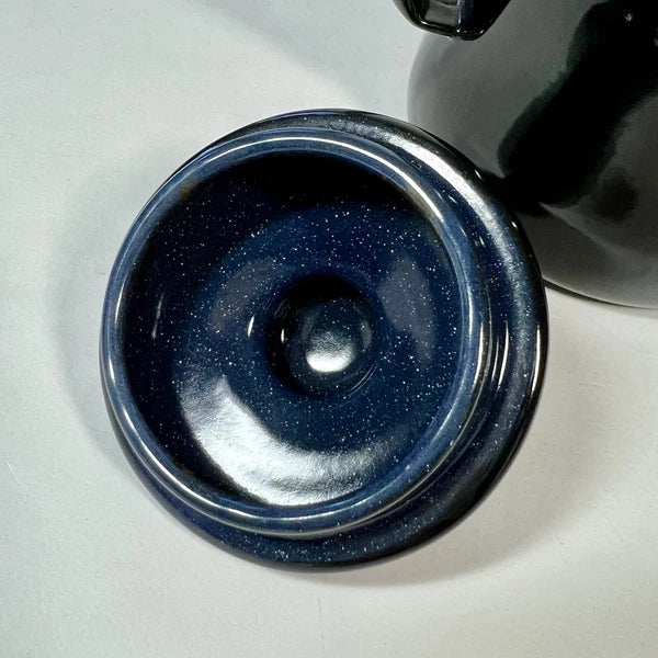 Tsuki Usagi Jirushi Slim Pot 1.2L Black Drip Coffee Tea Kettle Enamel Ware Japan