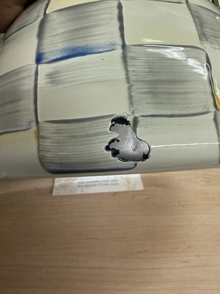 MacKENZIE CHILDS 2 QT STERLING CHECK TEA KETTLE 🌹🫶🏼