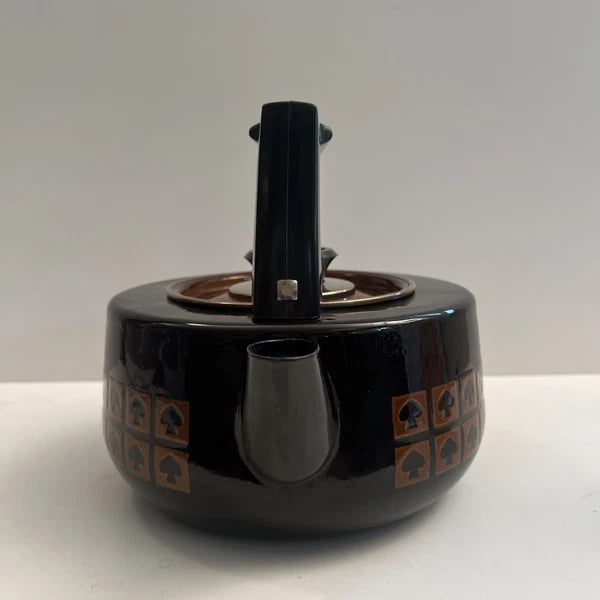 Mid-century Modern West Bend USA Le Provencal Enamel Tea Pot Water Kettle Xlnt!