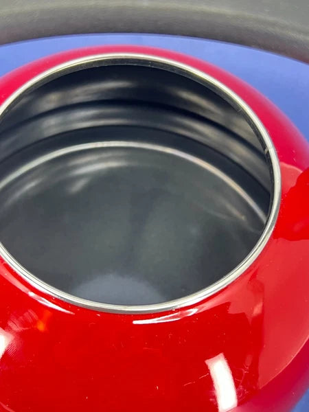 Kitchen Aid Enamel Whistling Tea Kettle Teapot EMPIRE RED Classic Design 2Qt