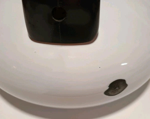 Vintage Enamelware Baby Chick In Nest Tea Kettle Pot