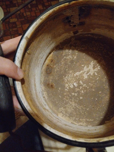 Vintage Enamel Kettle/Tea Pot Mid Century Modern Style