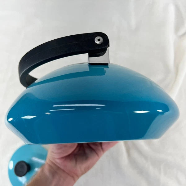 LE CREUSET Enamel On Steel Whistling Tea Kettle 1.5L Caribbean Blue Teal Handle