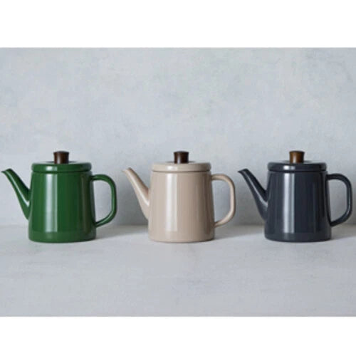 NODA HORO Japanese Enamel KETTLE Pottle 1.5L White PTR-1.5KW Made in JP