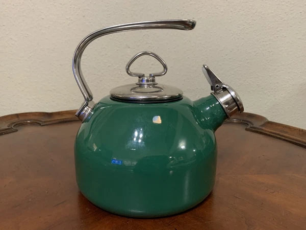 Chantal Enamel on Steel Hunter Green 1.8 qt Classic Whistling Tea Kettle