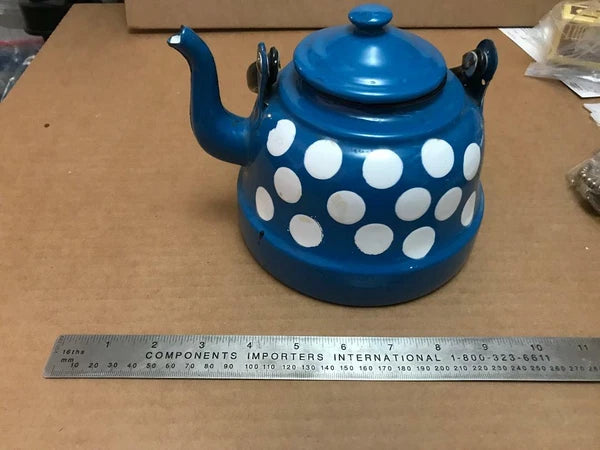 VINTAGE  ENAMEL WARE TEA POT KETTLE  Bob Timberlake