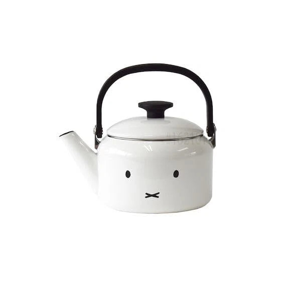 Fuji Horo Kettle 2.0L Miffy Face Enamel IH Gas Compatible From Japan New