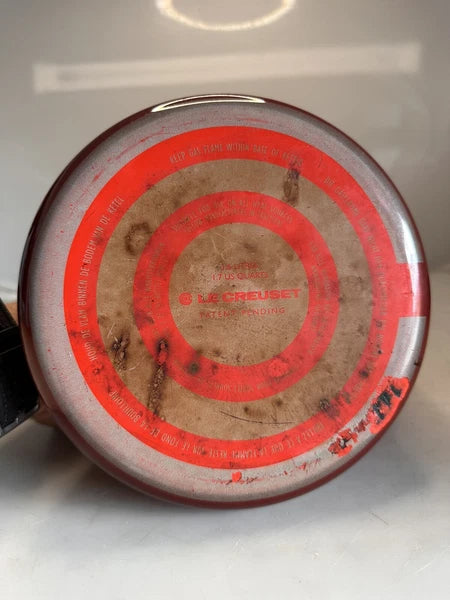 Le Creuset Enamel On Steel Whistling Tea Kettle Cerise Red 1.6 L 1.7 QT EUC!