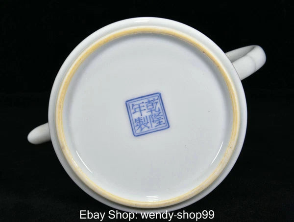 QianLong Dynasty Enamel Colour Porcelain Ruyi Flower Vase Wine Tea Pot Flagon